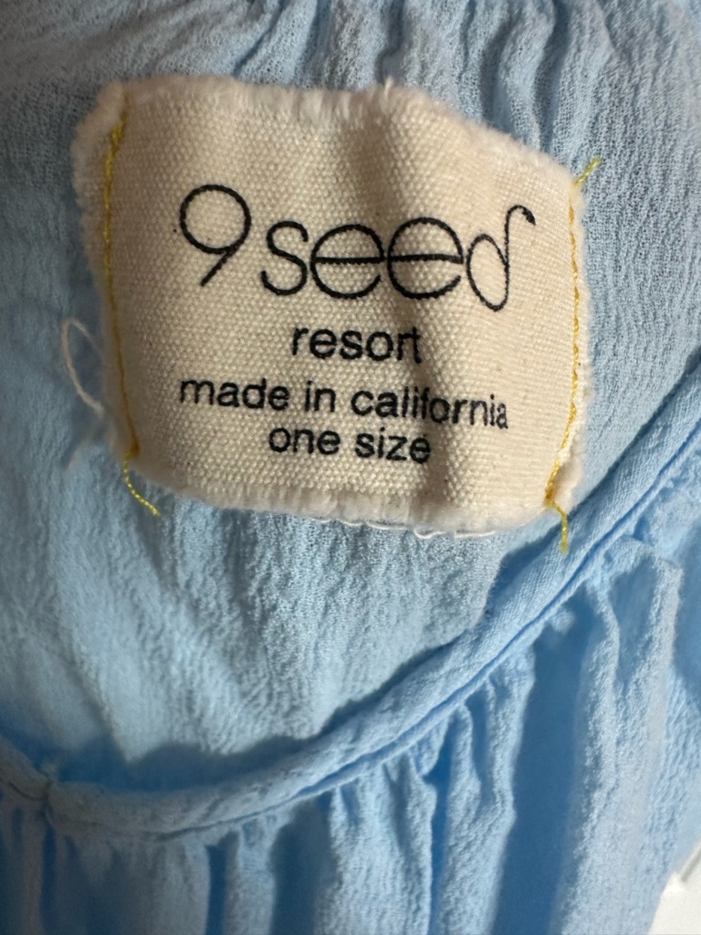 9 seed resort ST. Tropez light Blue  Swim Coverup Dress with Ruffle Hem revolve - Picture 6 of 12